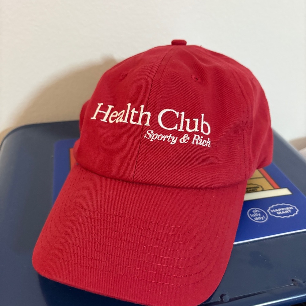 Sporty & Rich Red Baseball Cap